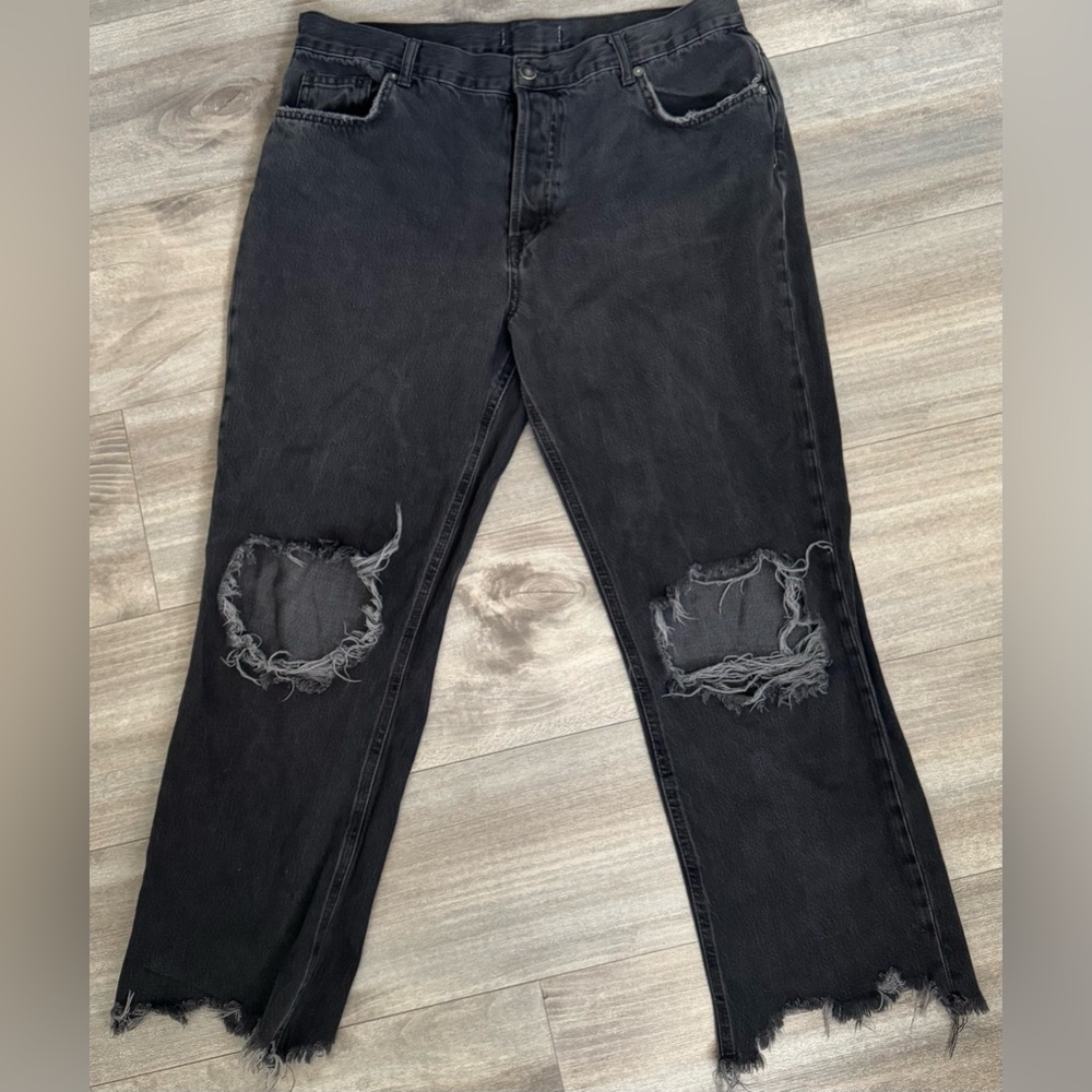 Free People We The Free Cropped Jeans Size 31 EUC